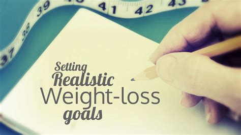 Setting Realistic Goals foods to lose weight